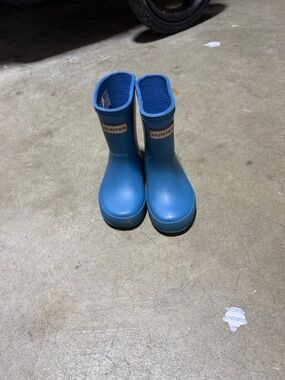 Hunter Kids Blue Waterproof Rain Boots